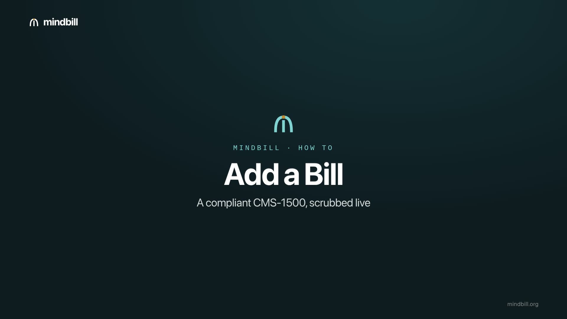 How to add a bill — MindBill video tutorial