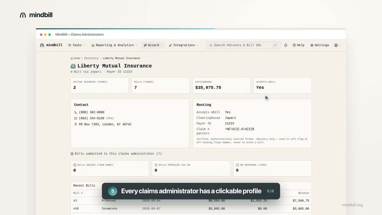 Using the claims-administrator directory — MindBill video tutorial